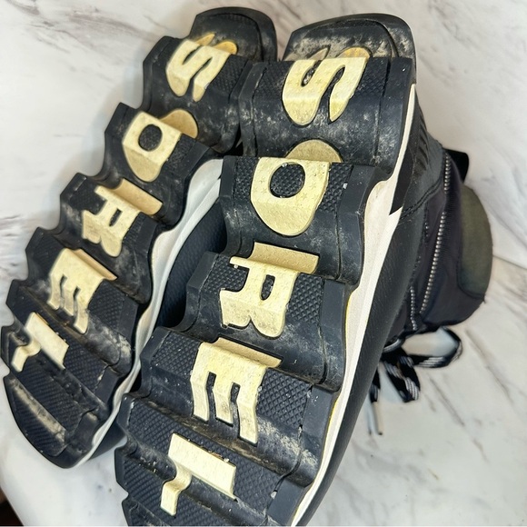 SOREL Kinetic Sport Lug Sole Booties - Black - Size 8 - Picture 10 of 11